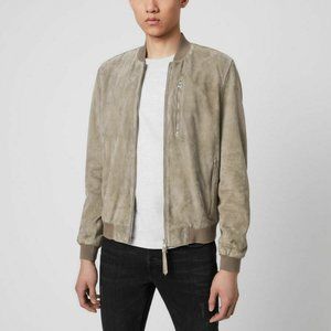 ALLSAINTS Kemble Suede Bomber Jacket Size M NEW